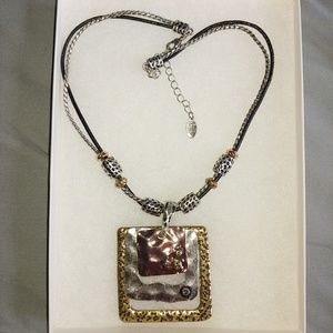 Square Shaped Pendant Necklace